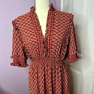 Max Studio XL flirty midi length dress NWT